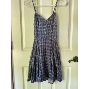 Aeropostale Geometric Pattern Blue Dress